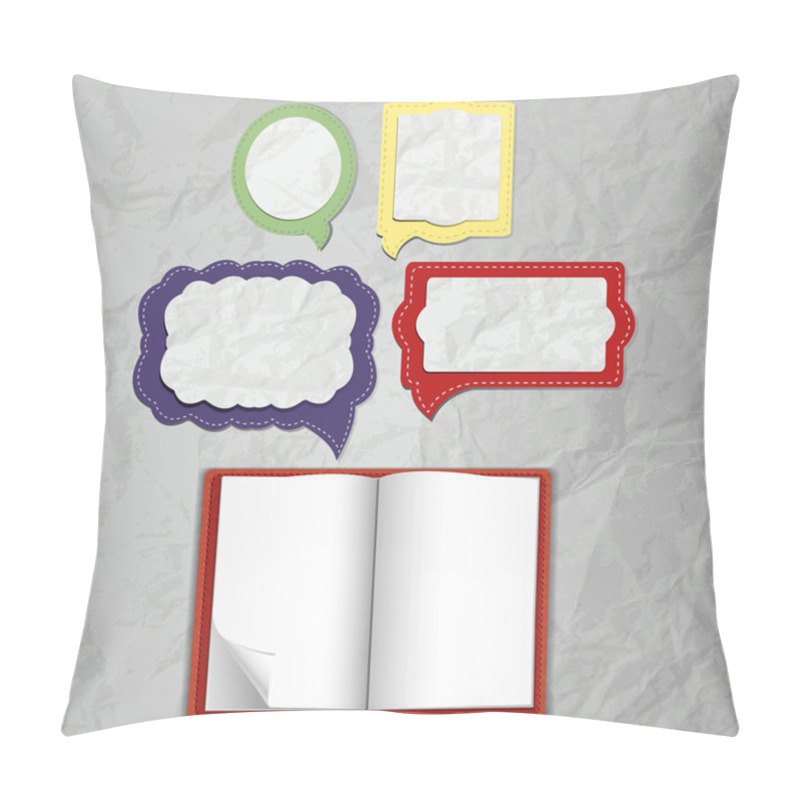 Personality  Set Of Bubble Style Notepads Pillow Covers