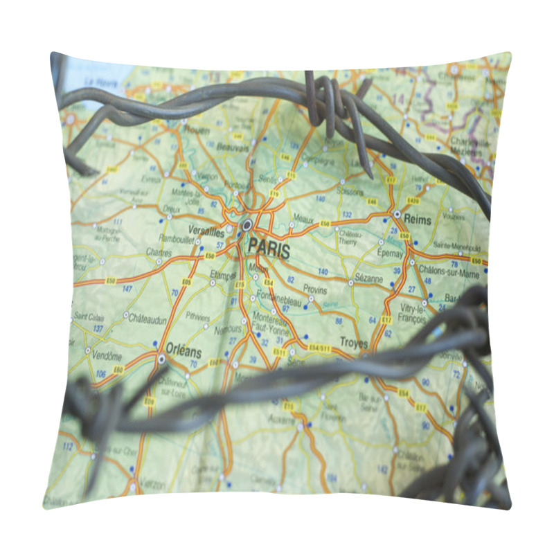 Personality  ISIL Crisis Paris Map Pillow Covers