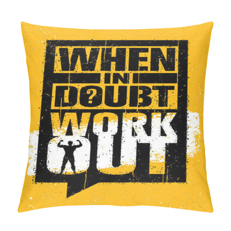 Personality  Gym Typography Workout Motivation Quote Pillow Covers