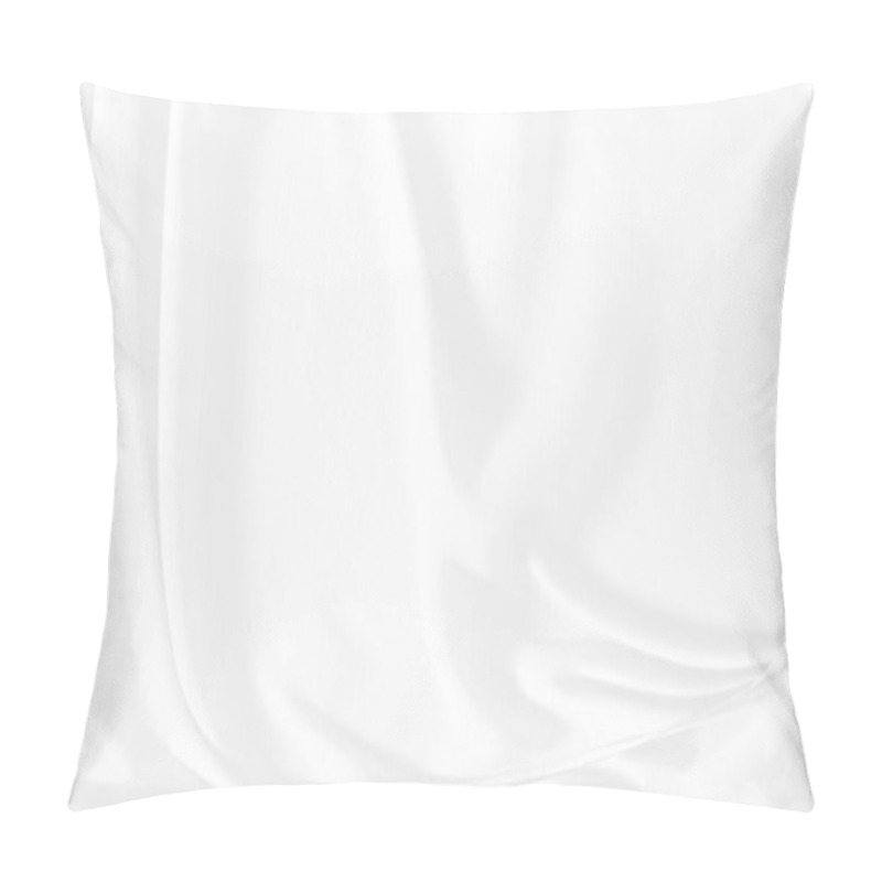 Personality  White Cloth Background Abstract. Fabric Is Wrinkled And Sofe Wave. Material Are Used In Textile Assembly. Detail Texture Of Pattern Design, Elegance With Free Space Copy For Backdrop Or Wallpaper. Pillow Covers