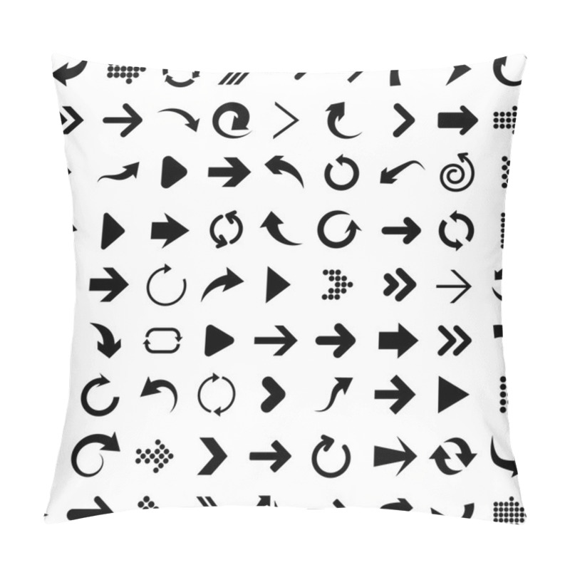 Personality  Set Of Arrow Icons. Pillow Covers