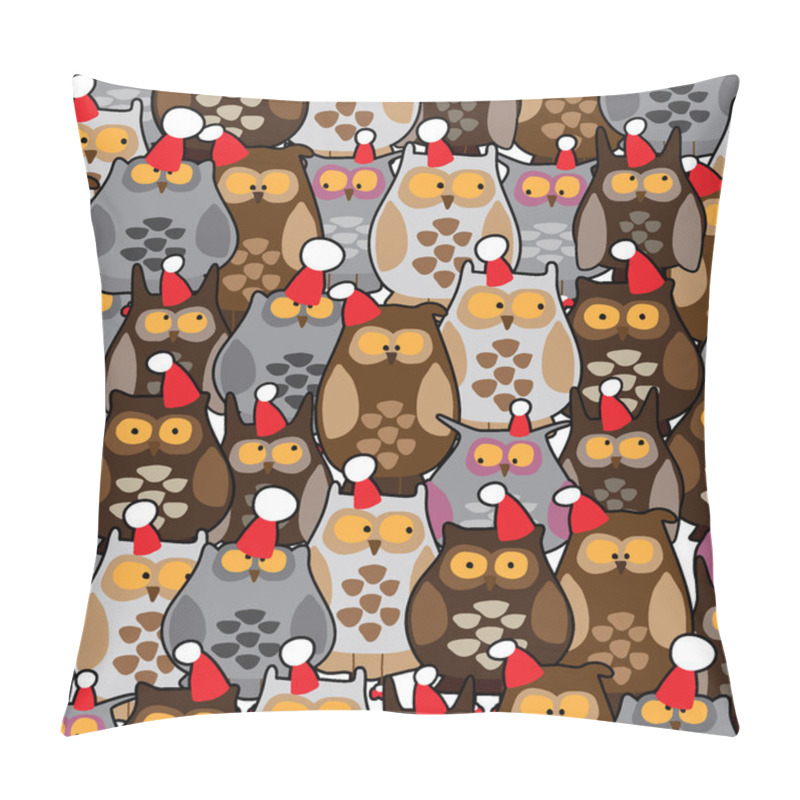 Personality  Owls Background Seamless Pattern Pillow Covers