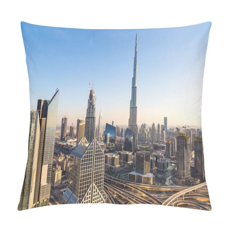 Personality  Downtown Dubai In A Summer Day Pillow Covers