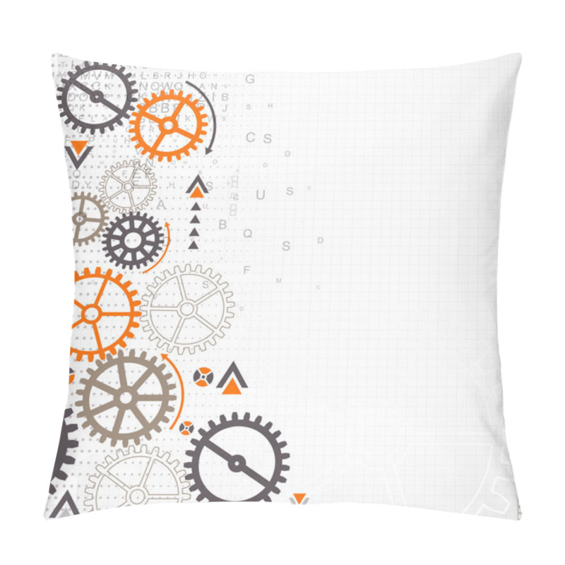 Personality  Abstract Technology Background. Pillow Covers