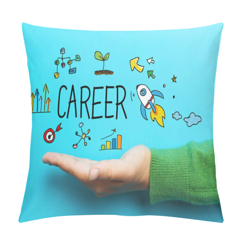 Personality  Career Concept With Hand  Pillow Covers