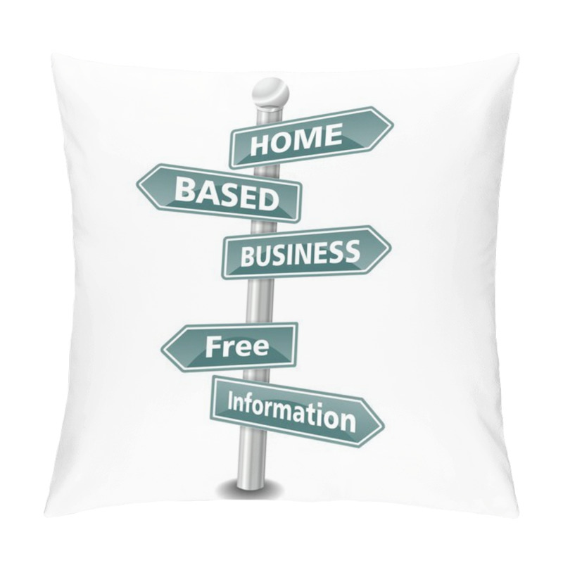 Personality  Home Based Business Icon As Signpost - NEW TOP TREND Pillow Covers