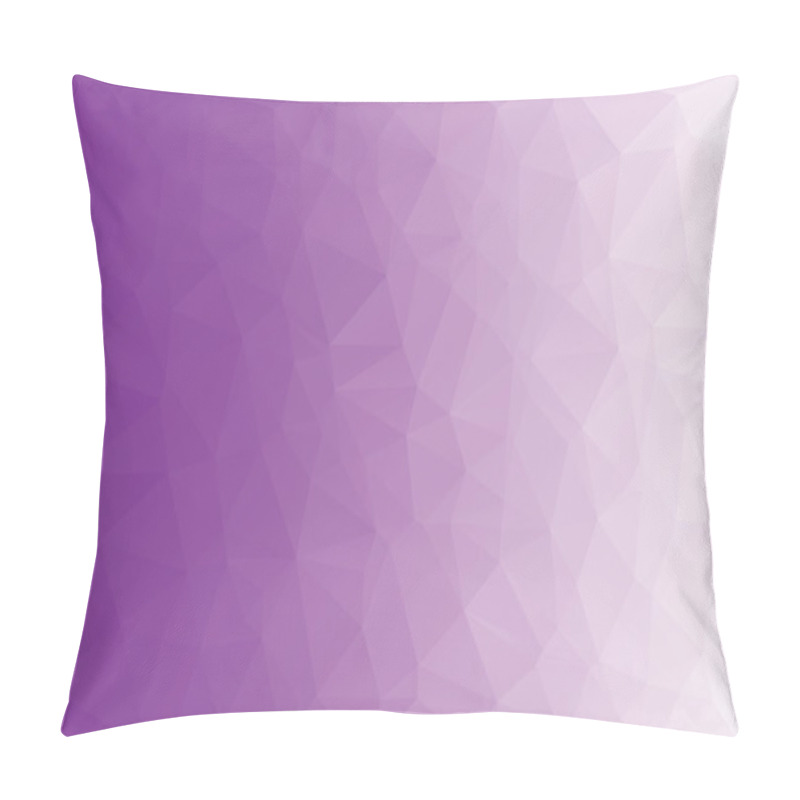 Personality  Abstract Triangle Geometrical Light Purple Background, Vector Illustration. Polygonal Design. Pillow Covers