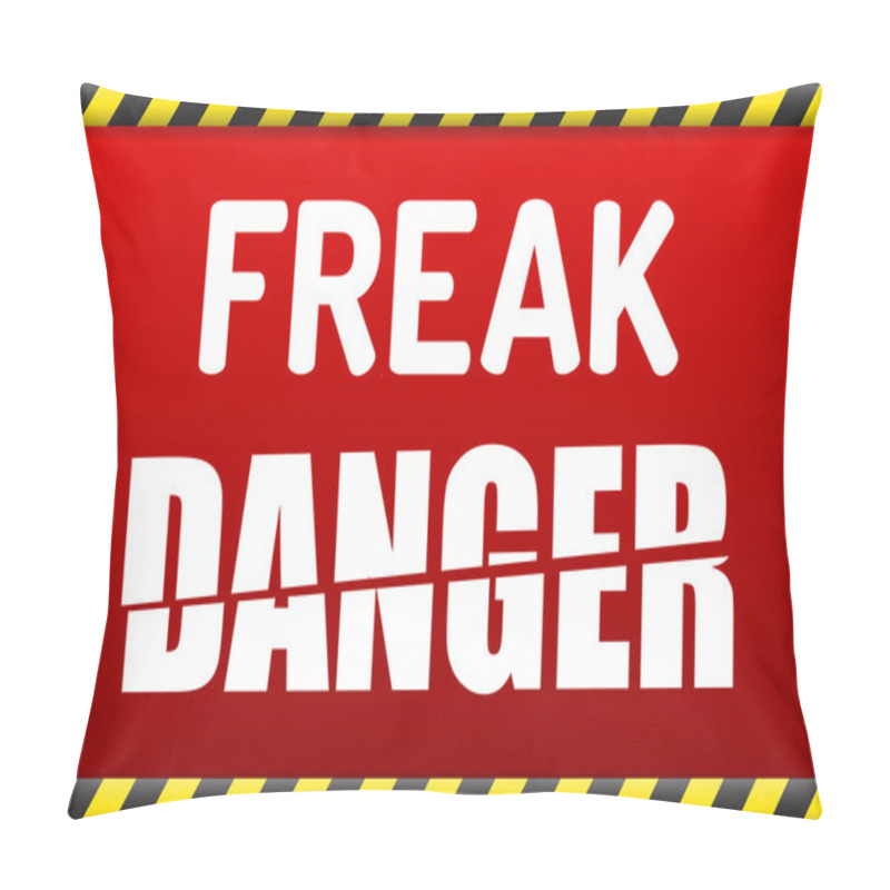 Personality  FREAK - Factoring RSA Export Keys Security Attack Warning Banner Pillow Covers