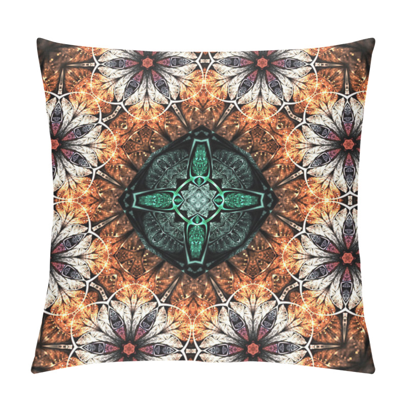 Personality  Gold Floral Mandala, Digital Artwork For Creative Graphic Design Pillow Covers