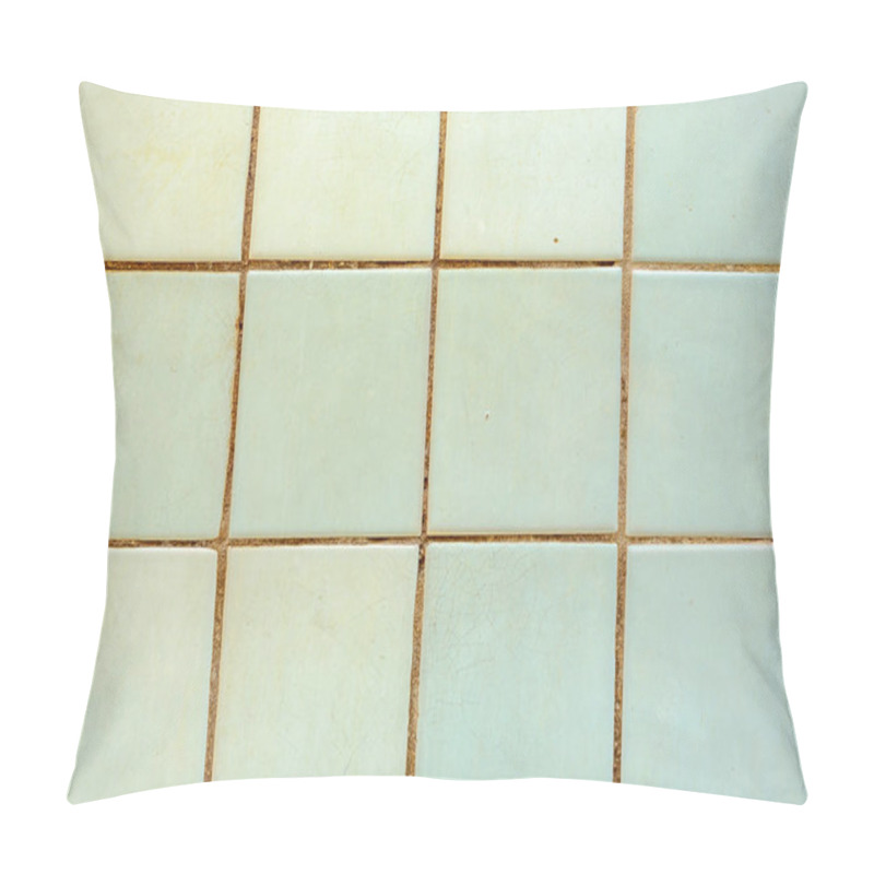 Personality  Yellowed Old Ceramic Wall Tiles Pillow Covers