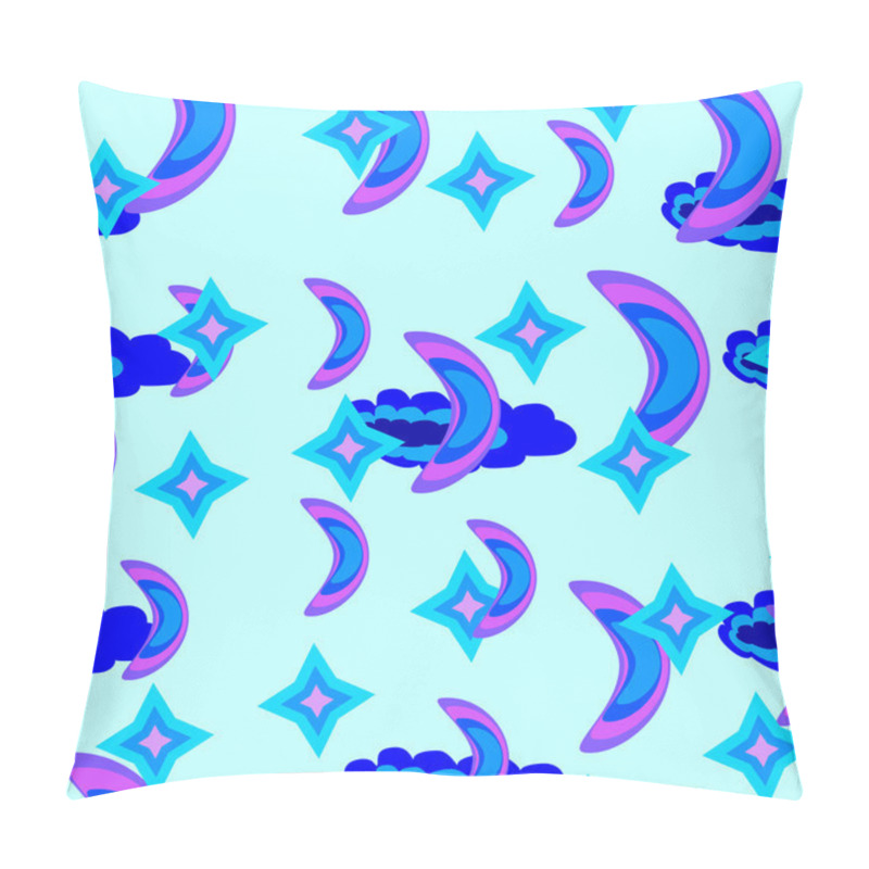 Personality  Seamless Structure Of The Star Sky Pillow Covers