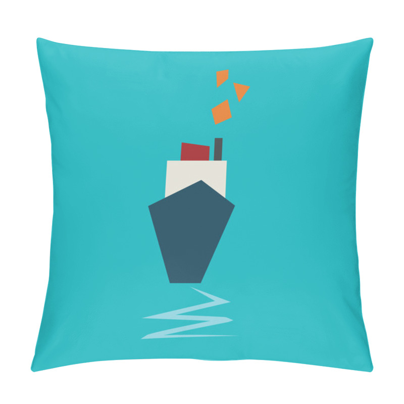 Personality  Cargo Ship. Pillow Covers