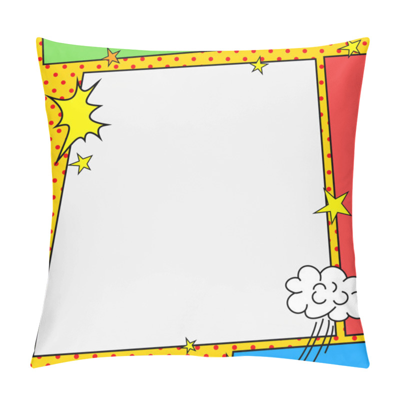 Personality  Comic Book Style Frame Pillow Covers