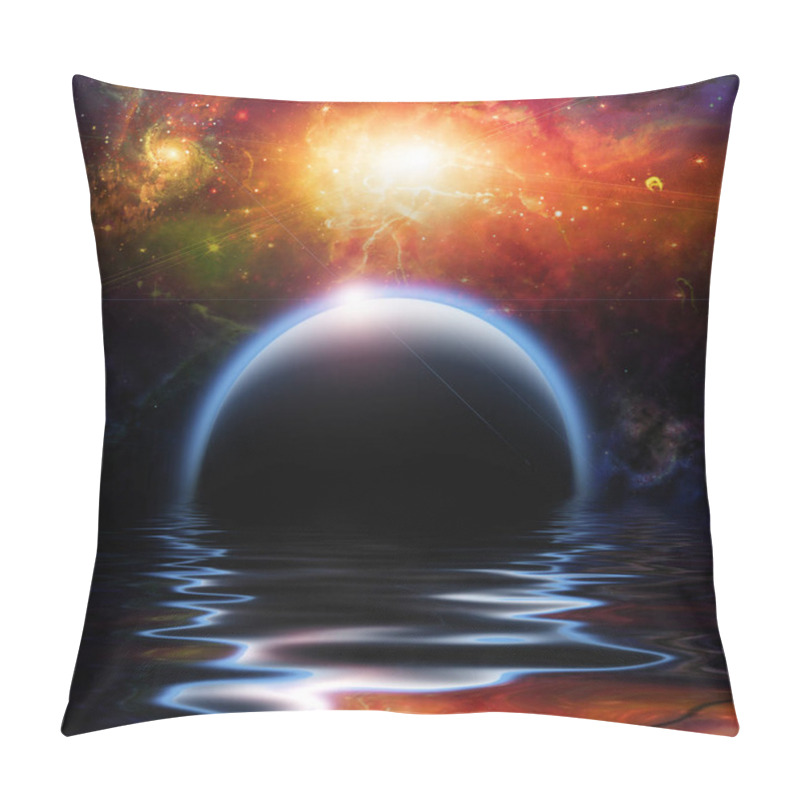 Personality  Waters Reflection And Planets Pillow Covers