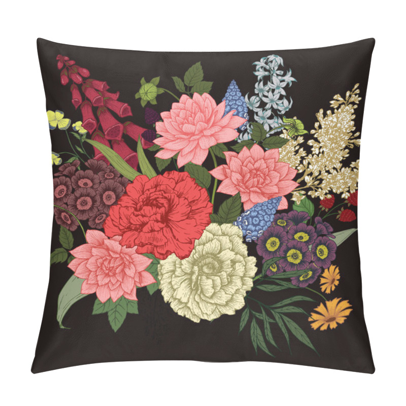 Personality  Nice Vector Flowers Pillow Covers