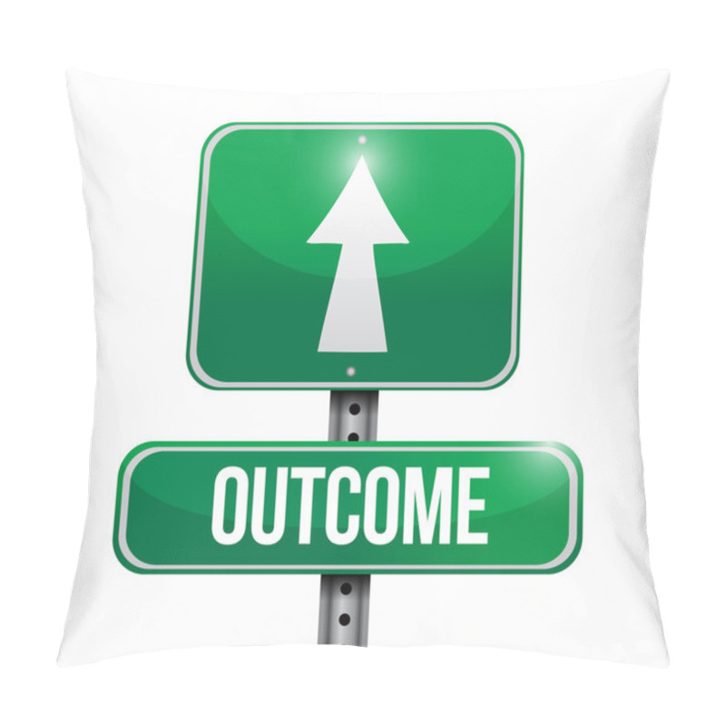 Personality  Outcome Road Sign Illustration Design Pillow Covers