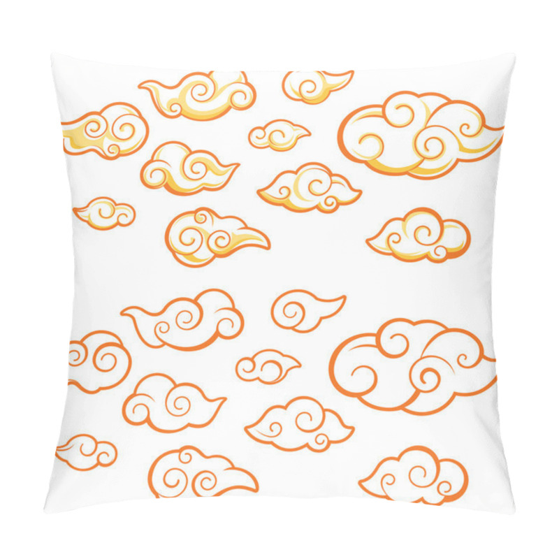 Personality  Chinese Style Cloud Illustration Pillow Covers