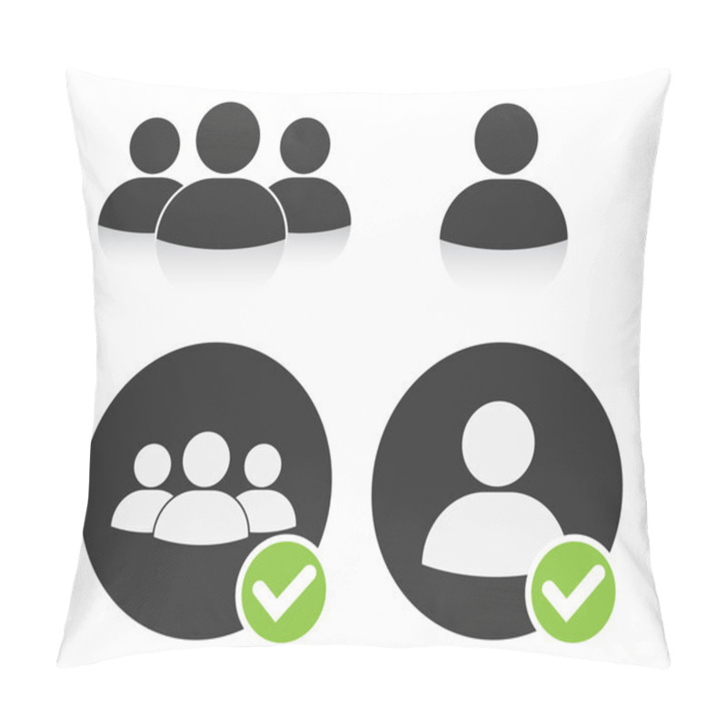 Personality  Human Resources Icons Pillow Covers