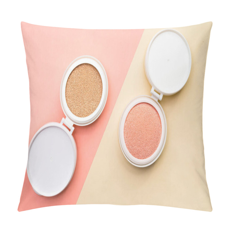 Personality  Tonal Foundation And Highlighter, Base For Make-up In The Form Of A Cushion. Pillow Covers