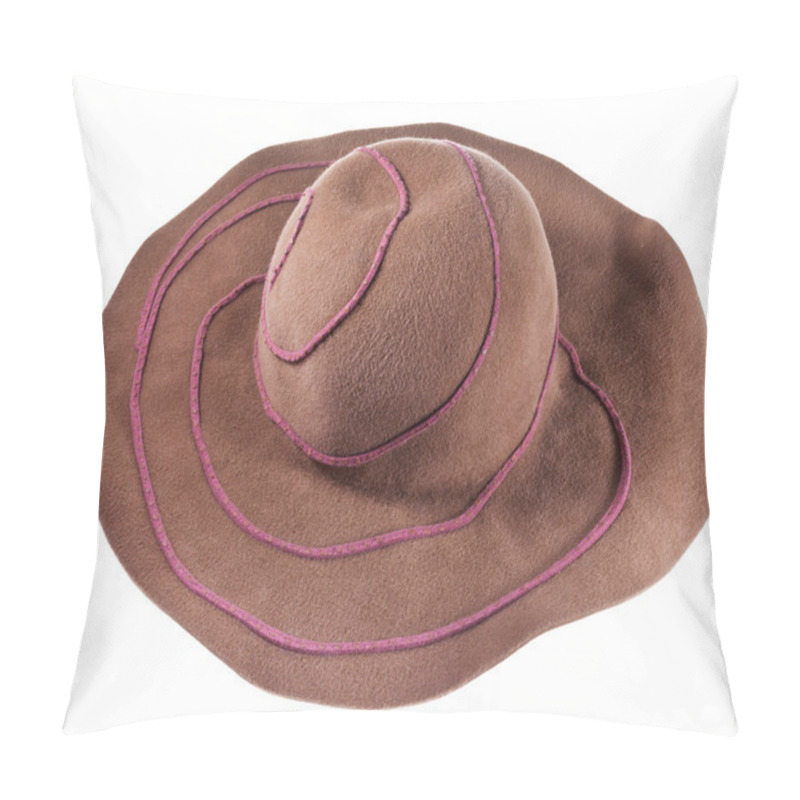 Personality  Broad Brim Felt Hat Pillow Covers