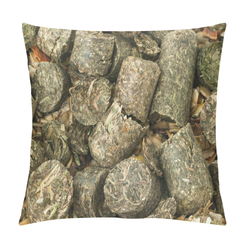 Personality  Natural Grass Granules Background. For Horse. Pillow Covers