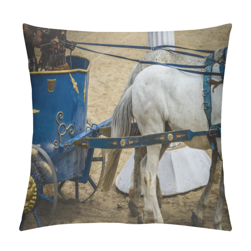 Personality  Chariot Race In A Roman Circus Pillow Covers