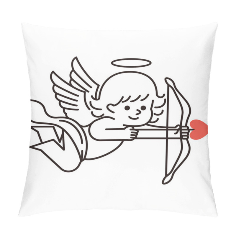 Personality  Cupid With A Bow And An Arrow.  Pillow Covers