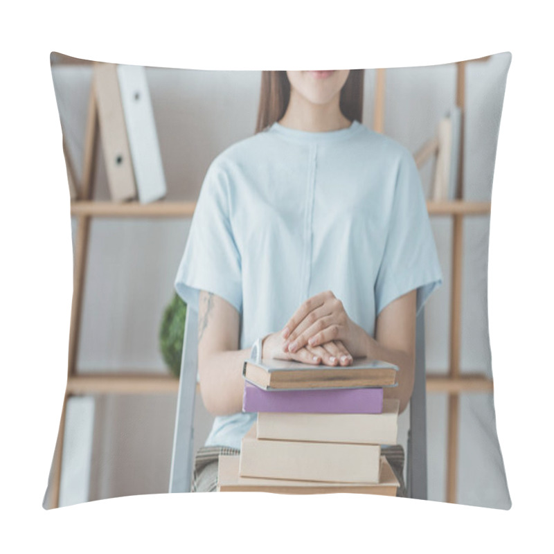 Personality  Student With Books Pillow Covers