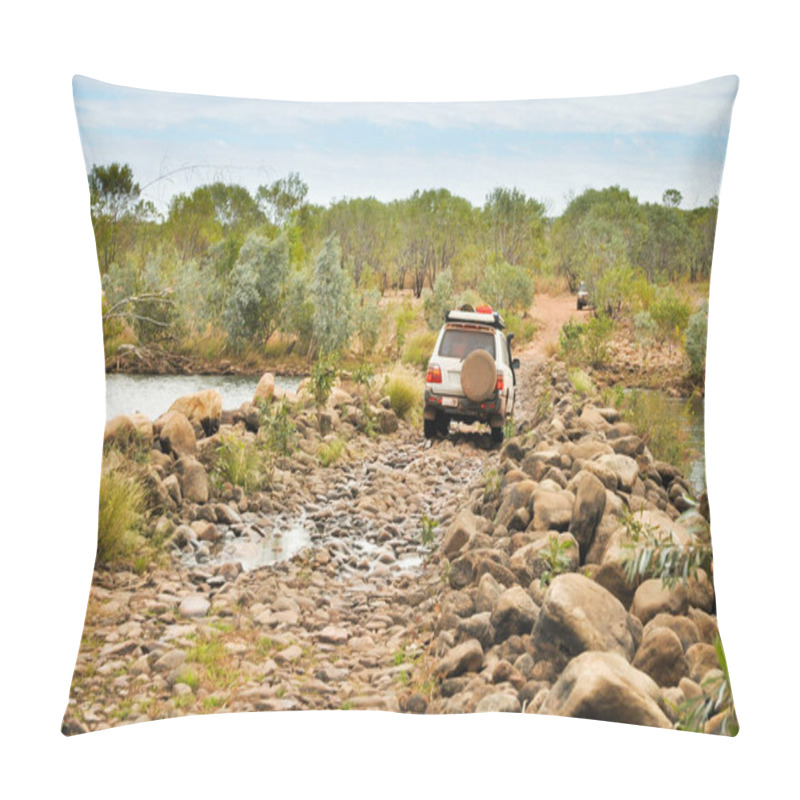 Personality  Car Moving On Stony Road Pillow Covers