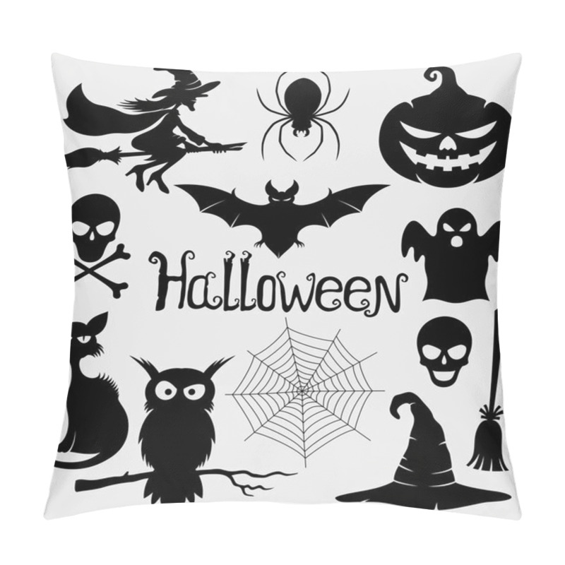 Personality  Halloween Signs. Pillow Covers