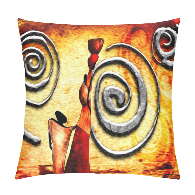 Personality  African Motive Art Pillow Covers