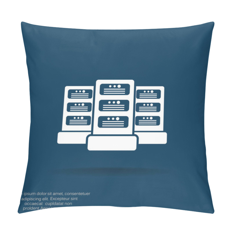 Personality  Data Servers Web Icon Pillow Covers