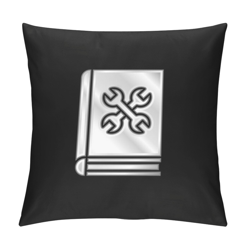 Personality  Book Silver Plated Metallic Icon Pillow Covers