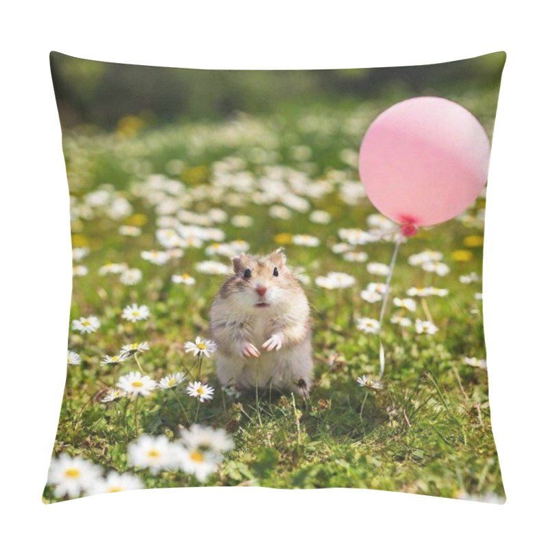 Personality  A Cute Little Kitten In A Meadow In A Dandelion Pillow Covers