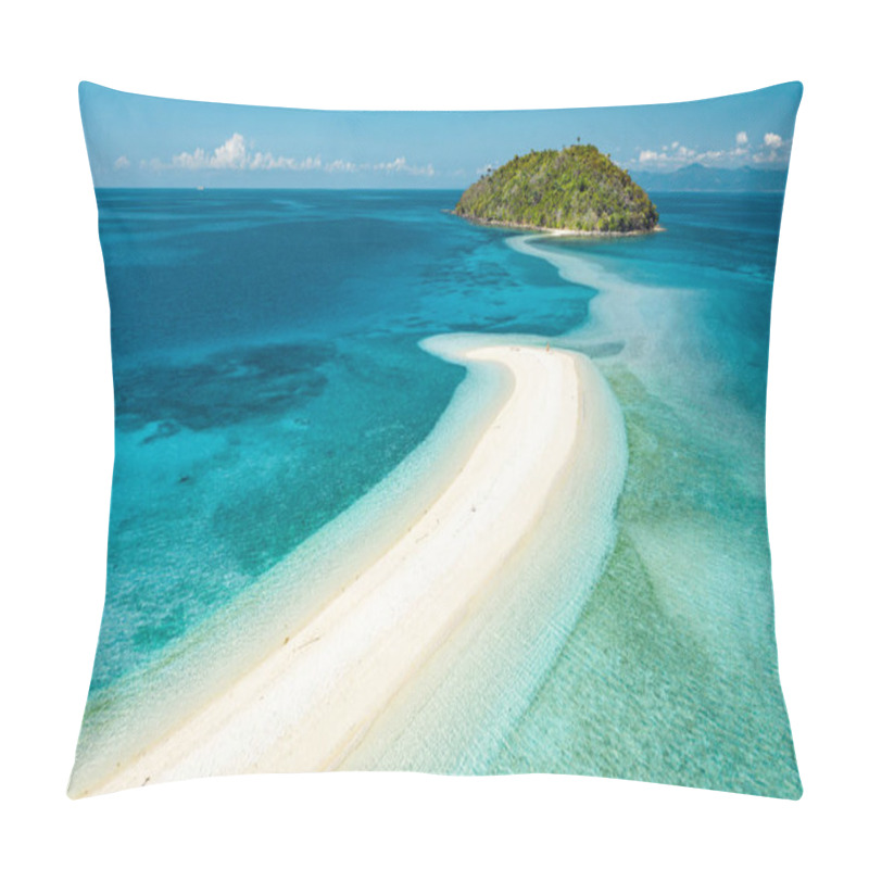 Personality  Happy Woman Standing On A Perfect Beach Pillow Covers