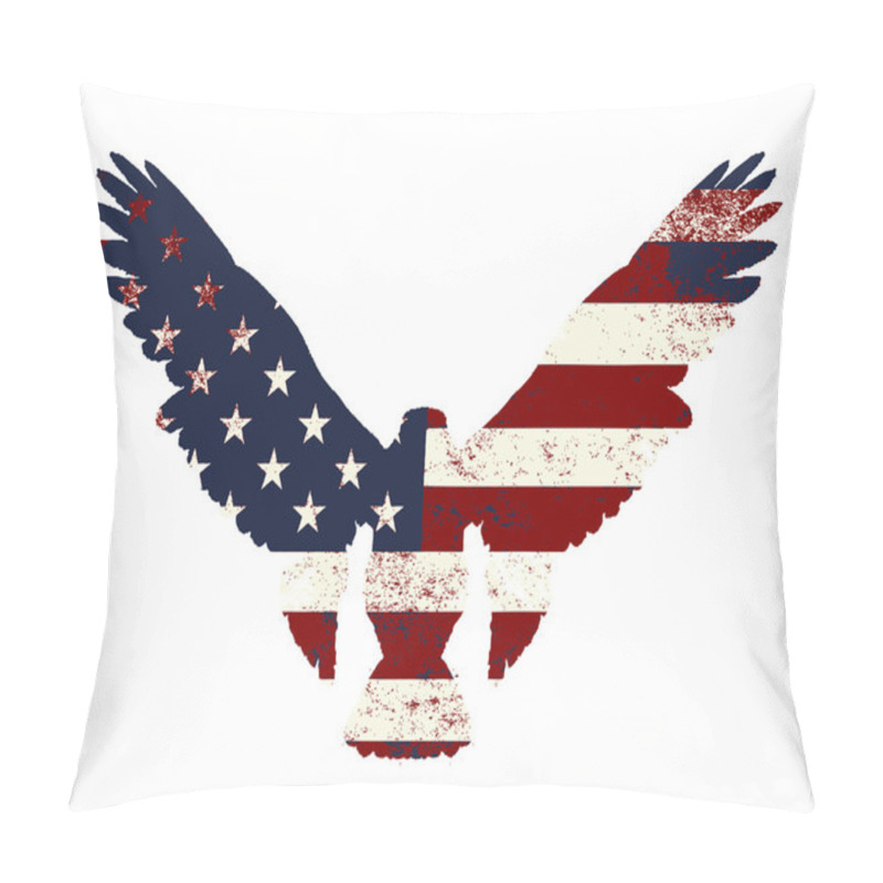 Personality  Bird In American Flag Pillow Covers