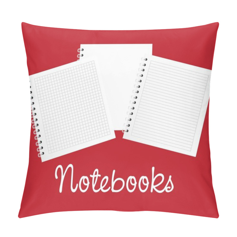 Personality  Three Different Notebooks Of Rings Pillow Covers