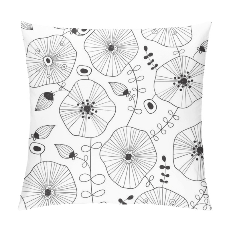 Personality  Seamless Floral Pattern Pillow Covers