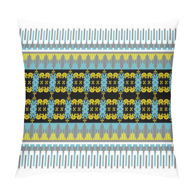 Personality  Ethnic Pattern Seamless, Geometric Design ,Aztec Embroidery Border Seamless Patterns.ethnic Design,  Pattern Art Wallpaper Background, Design For Fabric, Curtain, Carpet ,geometry Seamless Pattern Pillow Covers