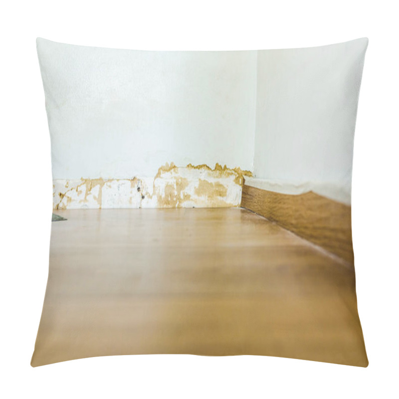 Personality  Renovation Work On The Baseboards And Walls Of A Room. Pillow Covers