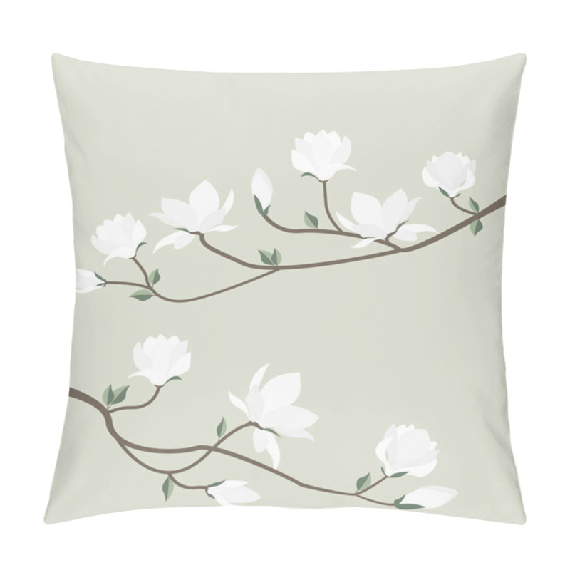 Personality  Vector Magnolia Flowers Pillow Covers