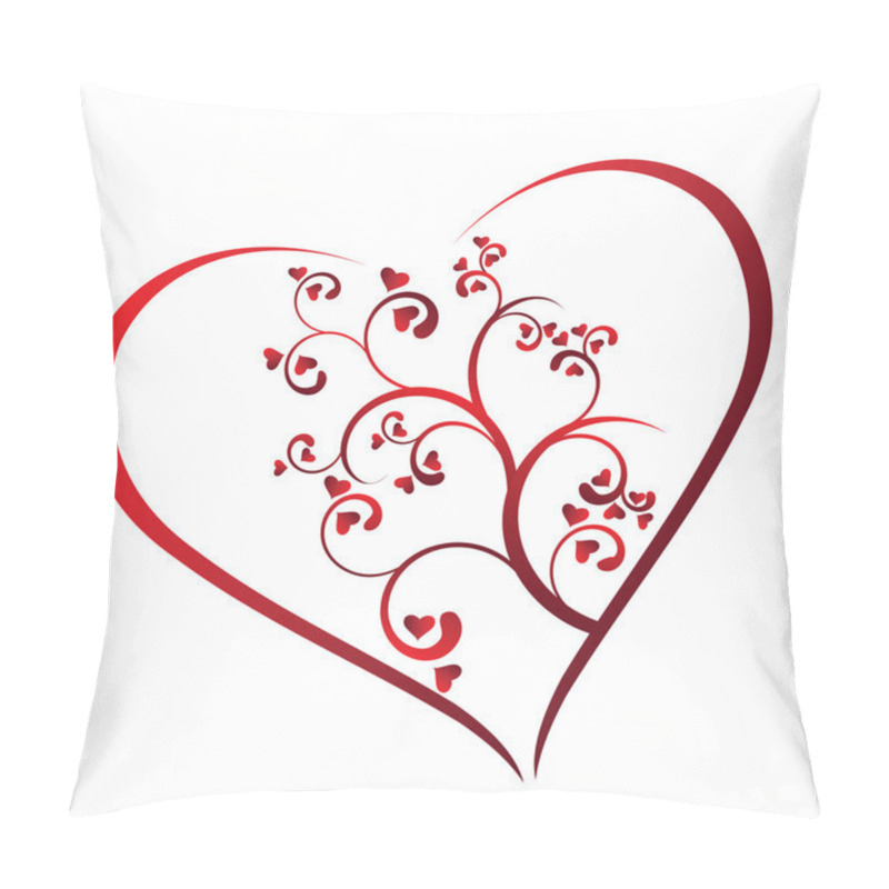 Personality  Red Heart Pillow Covers