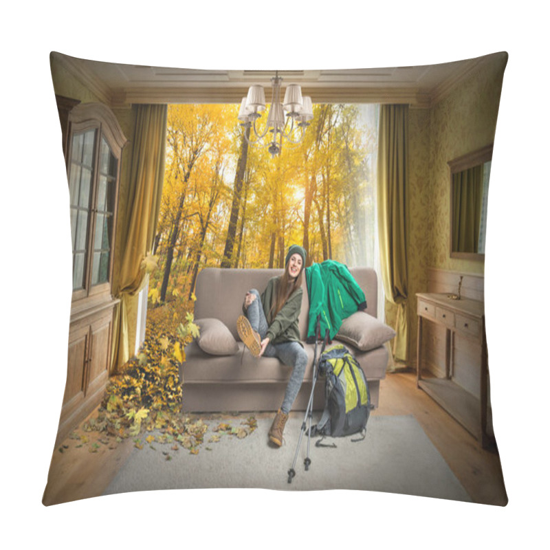 Personality  Traveler And Forest Pillow Covers