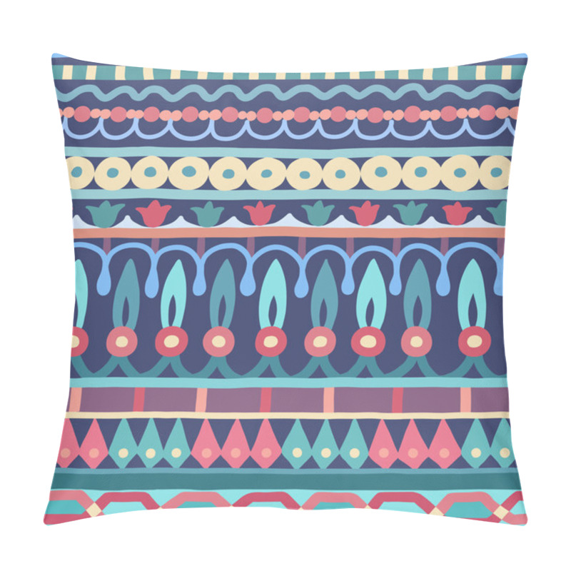 Personality  Ethnic Seamless Stripe Pattern. Vector Illustration For Your Cute Design. Borders And Frames. Pillow Covers