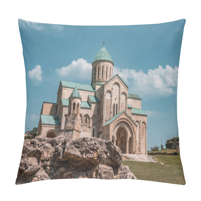 Personality  Bagrati Cathedral Orthodox Church (XI Century) In Kutaisi City,  Pillow Covers