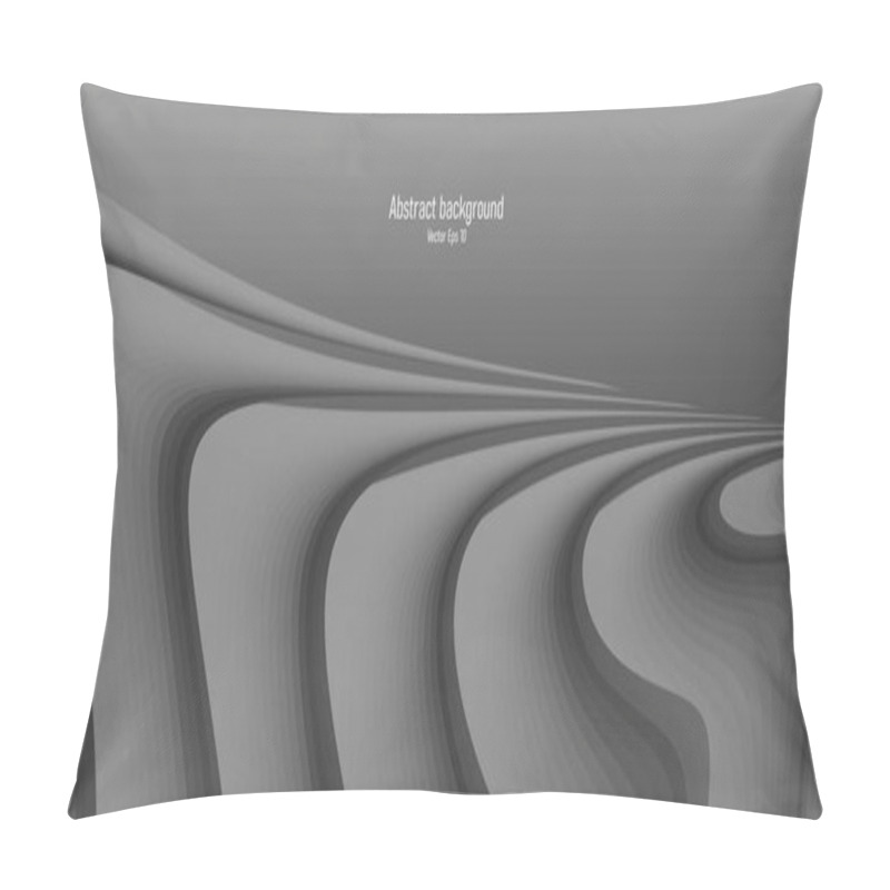 Personality  Black Background With 3d Sand Waves, Abstract Stylish Backdrop, Desert Landscape At Night, Wallpaper Design Pillow Covers