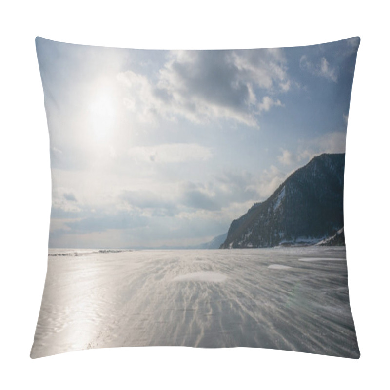 Personality  Frozen Sea And Mountains With Backlit Pillow Covers