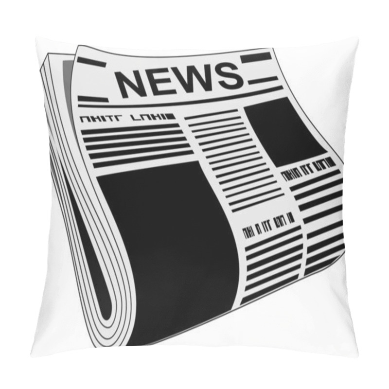 Personality  Newspaper Vector Pillow Covers