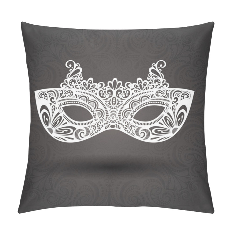 Personality  Beautiful Masquerade Mask (Vector) Pillow Covers