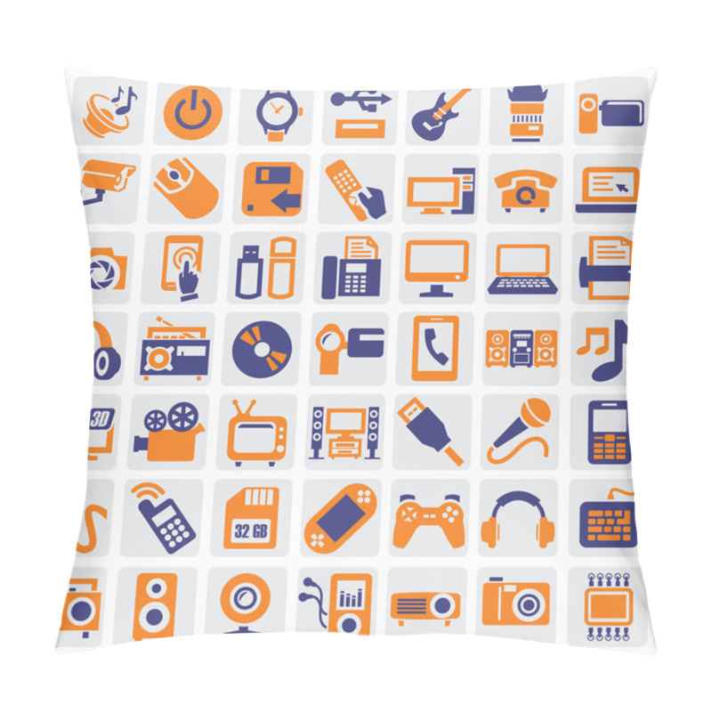 Personality  Electronic Devices Icons Pillow Covers